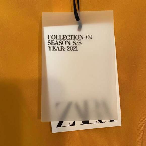 NWT Zara LIMITED EDITION Crop Off-the-Shoulder Tie Detail Wrap Top SM Orange - Picture 5 of 10